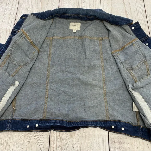 torrid Dark Blue Denim Jacket - Picture 7 of 10